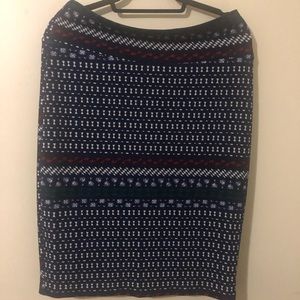 Lularoe Striped Cassie Skirt